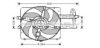 AVA QUALITY COOLING FD7534 Fan, radiator